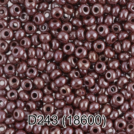 18600, бордовый бисер круглый №10 d2,3мм 5гр PRECIOSA
