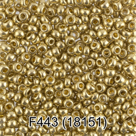 18151, светло-хаки/металлик бисер круглый №10 d2,3мм 5гр PRECIOSA