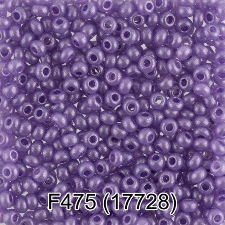 17728, сиреневый бисер круглый №10 d2,3мм 5гр PRECIOSA