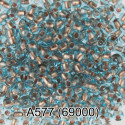 69000, синий бисер круглый №10 d2,3мм 5гр PRECIOSA