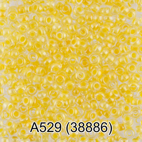 38886, желтый бисер круглый №10 d2,3мм 5гр PRECIOSA