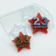 23 февраля/Звезда мини, пластиковая форма для мыла 12мл 49х46х12мм, 23мл 63х60х14,4мм XD