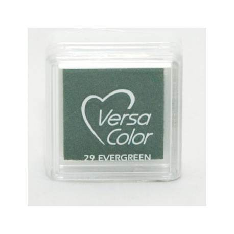 Подушечка чернильная пигментная Versacolor, размер 2,5х2,5 см, цвет темный зелёный