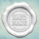 Сургучная печать HAND MADE 1 S 5х5х0,6см, молд силиконовый универсальный АП
