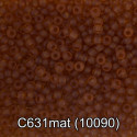 10090, коричневый матовый бисер круглый №10 d2,3мм 50гр PRECIOSA