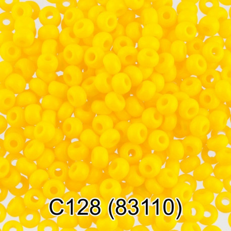83110, желтый бисер круглый №10 d2,3мм 50гр PRECIOSA
