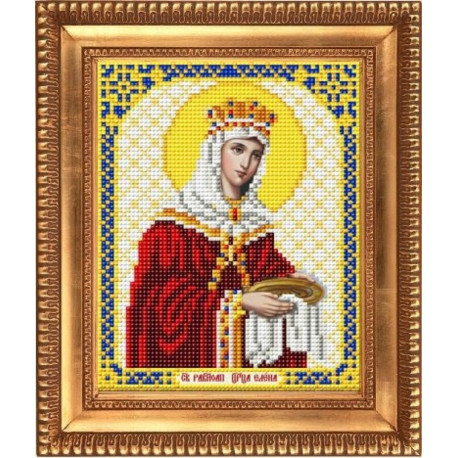 Елена Святая Равноопостальная Царица, ткань с рисунком для вышивки бисером 13,5х16,5см Благовест