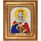 Ирина Святая Мученица, ткань с рисунком для вышивки бисером 13,5х16,5см Благовест