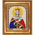 Ирина Святая Мученица, ткань с рисунком для вышивки бисером 13,5х16,5см Благовест