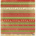 Декор из коллекции Christmas Night, лист односторонней бумаги 30х30см, 190гр/м Scrapmir