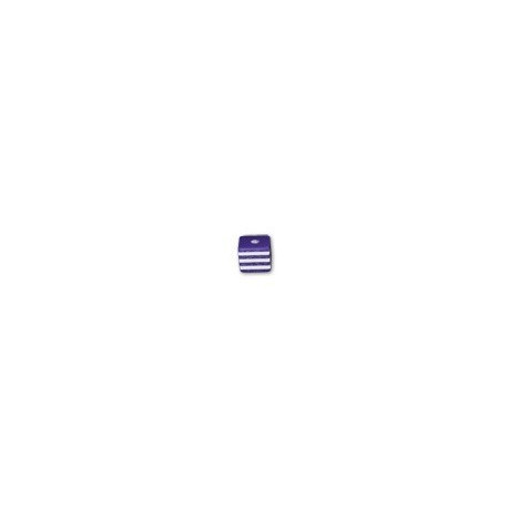 Фиолетово-белый, бусины акрил 8x8мм 100шт куб Zlatka
